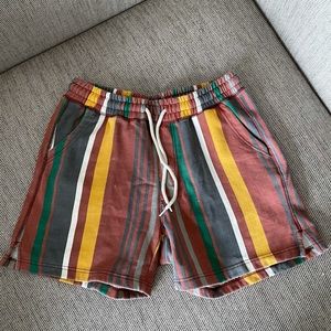 Striped sweatshorts